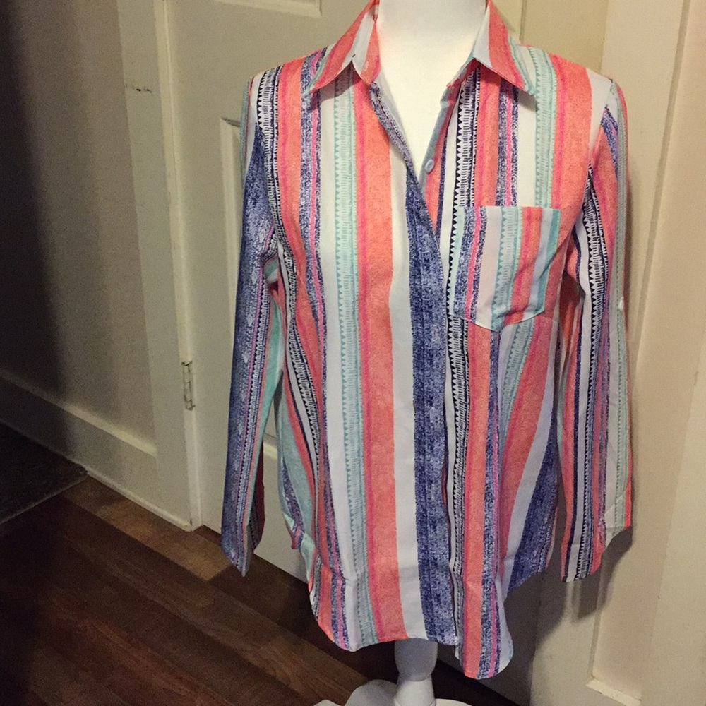 NWT Coeur De Vague button up blouse size L